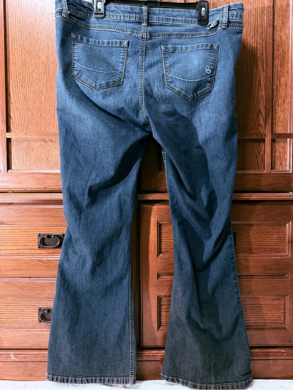 VTG Source Of Wisdom Torrid Boot-Cut Jeans Denim Dark Wash Y2K McBling Stretch - Picture 10 of 11